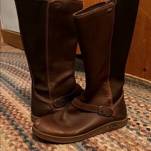 Brown Leather Chaco boots, size 7